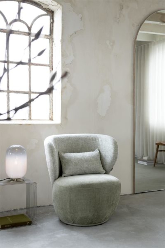 XOOON Solee, Sessel - drehbar - Lendekissen inklusive - Kombination Stoff Luton & Cadiz - Grün, Oliv - 6