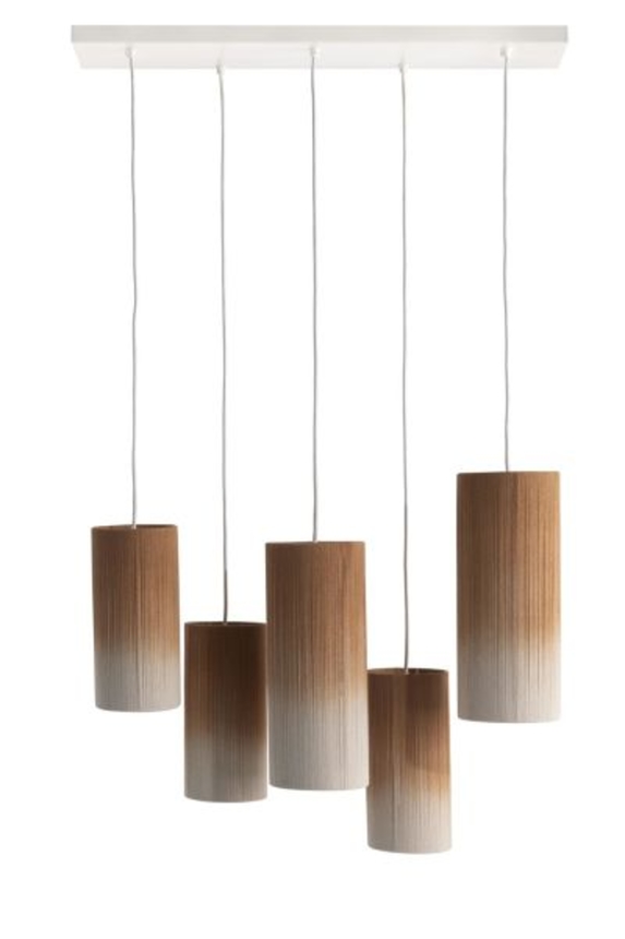 Coco Maison Ambre Hängelampe 5*E27 - Braun, Taupe - 4