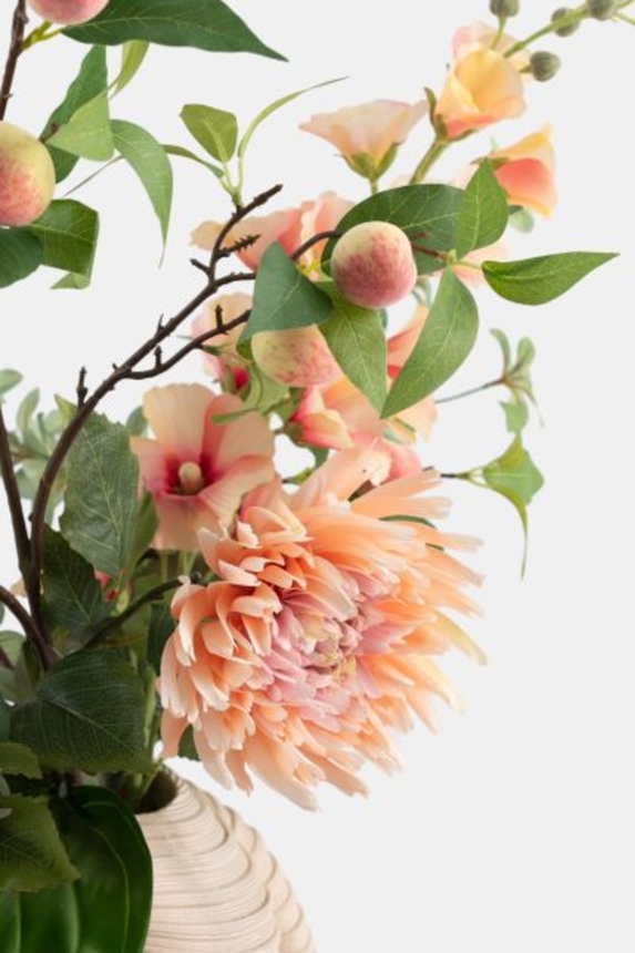 Coco Maison Alcea Spray Kunstblume H105cm - Gruen, Pink, Orange - 4