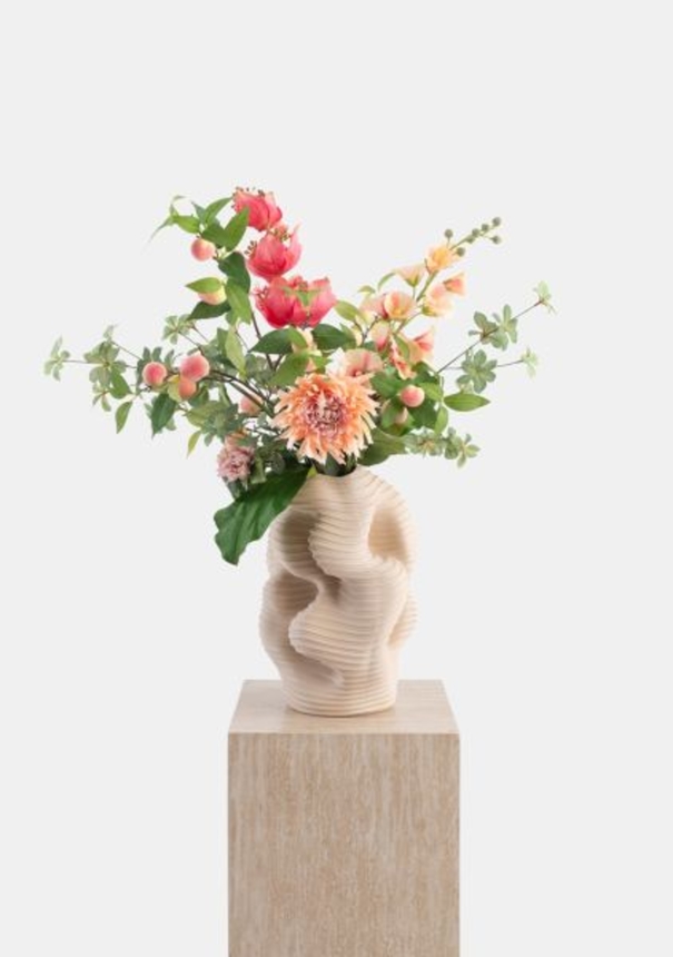 Coco Maison Alcea Spray Kunstblume H105cm - Gruen, Pink, Orange - 5