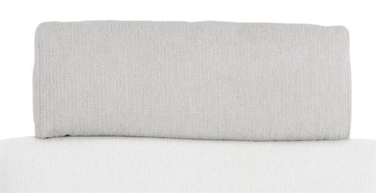 XOOON Carini, Kopfstütze für 3.5-Sitzer + Ottomane - 60 cm - Grau, Weiss - 1