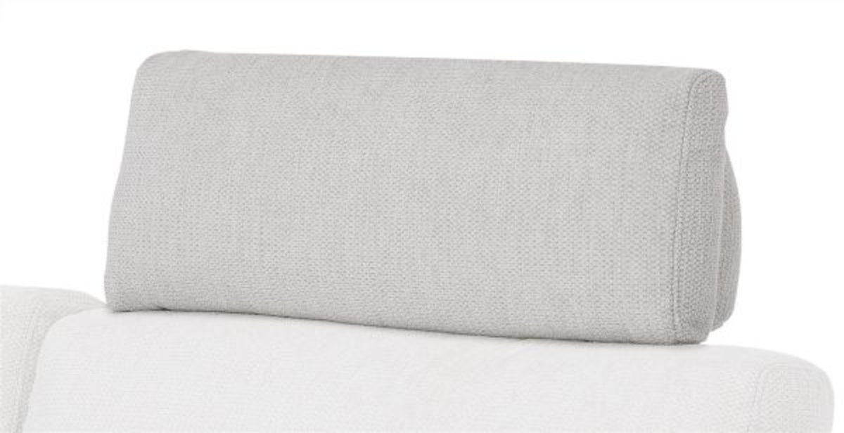 XOOON Carini, Kopfstütze für 3.5-Sitzer + Ottomane - 60 cm - Grau, Weiss - 2