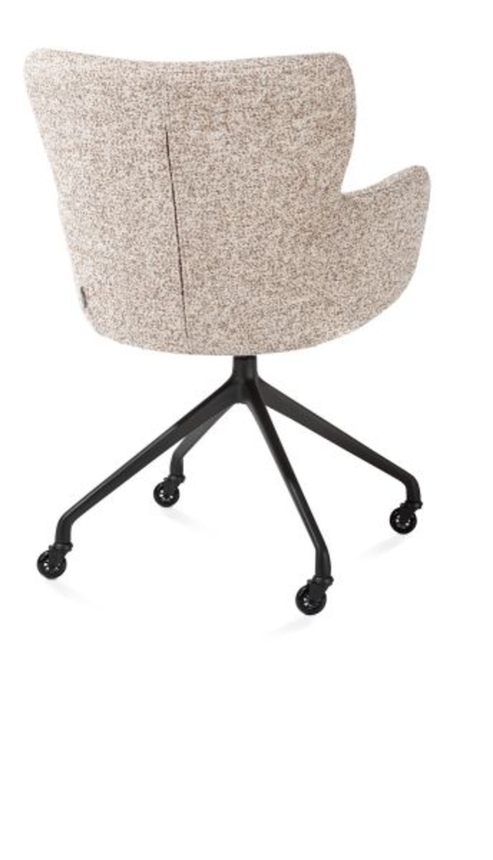 XOOON Sage, Armlehnstuhl + Rollen - Aluminium Gestell - Schwarz/ Anthrazit, Braun, Grau, Gruen, Orange, Taupe, Weiss - 3