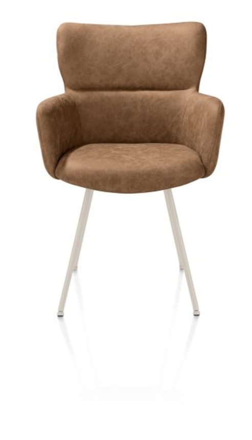 XOOON Sage, Armlehnstuhl 4 Fußen creme - Stoff Oregon -  - 1