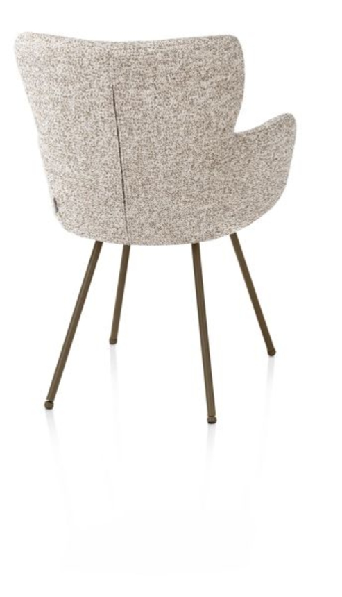 XOOON Sage, Armlehnstuhl 4 Fußen steelbrown - Stoff Luton - Kupfer - 3