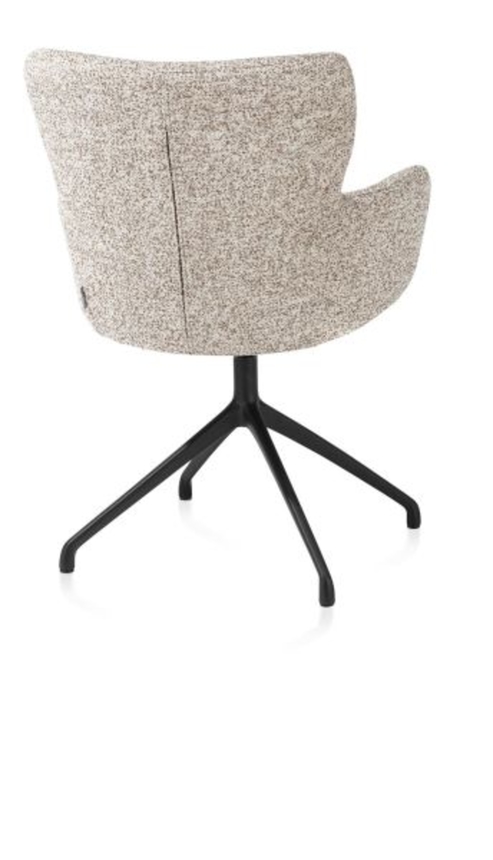 XOOON Sage, Armlehnstuhl drehbar - rough off black - Stoff Luton - Kupfer - 3