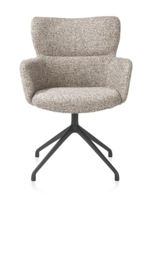 XOOON Sage, Armlehnstuhl drehbar - graphit - Stoff Luton - Kupfer - 1