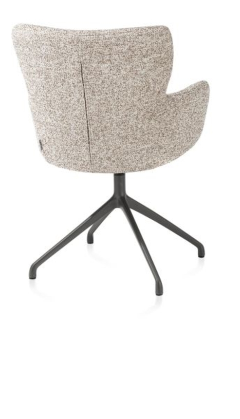 XOOON Sage, Armlehnstuhl drehbar - graphit - Stoff Luton - Kupfer - 3