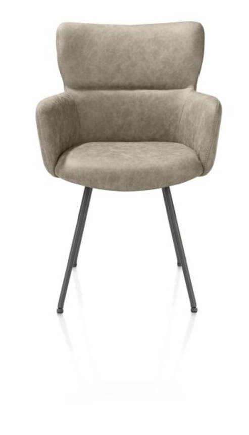 XOOON Sage, Armlehnstuhl 4 Fußen graphit - Stoff Oregon -  - 1