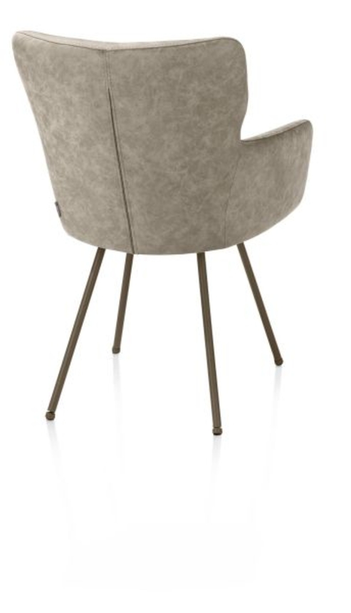 XOOON Sage, Armlehnstuhl 4 Fußen steelbrown - Stoff Oregon -  - 3
