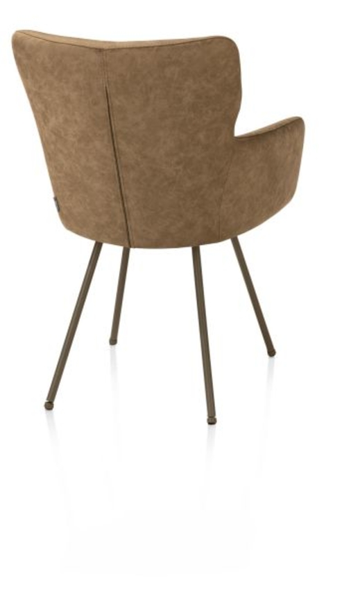 XOOON Sage, Armlehnstuhl 4 Fußen steelbrown - Stoff Oregon -  - 3