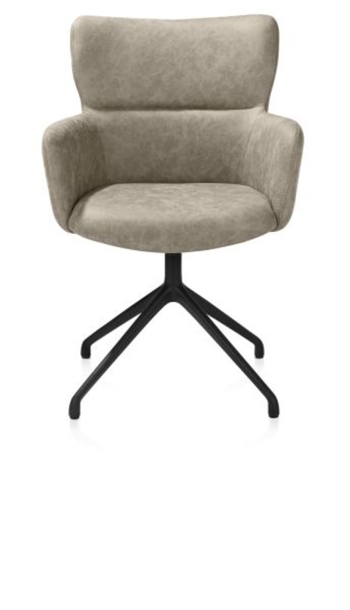 XOOON Sage, Armlehnstuhl drehbar - rough off black - Stoff Oregon -  - 1