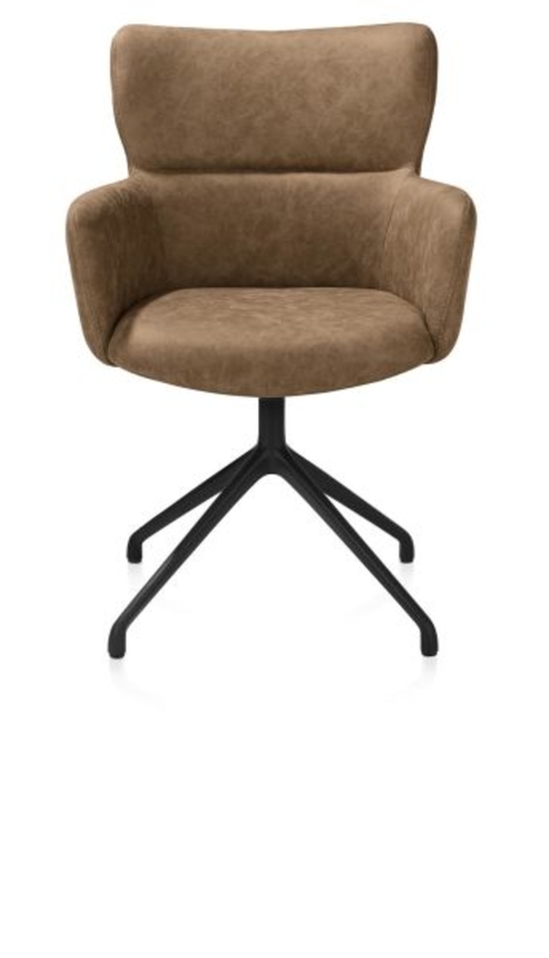 XOOON Sage, Armlehnstuhl drehbar - rough off black - Stoff Oregon -  - 1