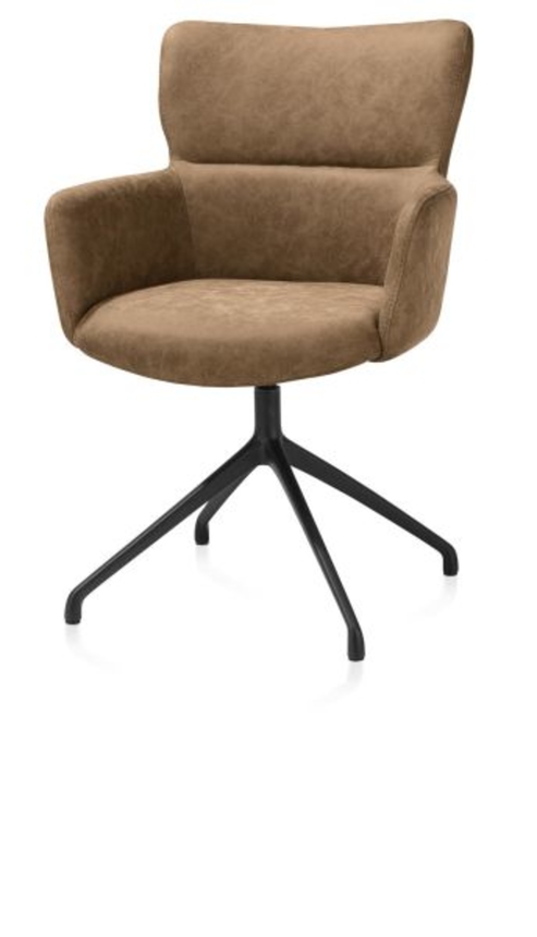 XOOON Sage, Armlehnstuhl drehbar - rough off black - Stoff Oregon -  - 2