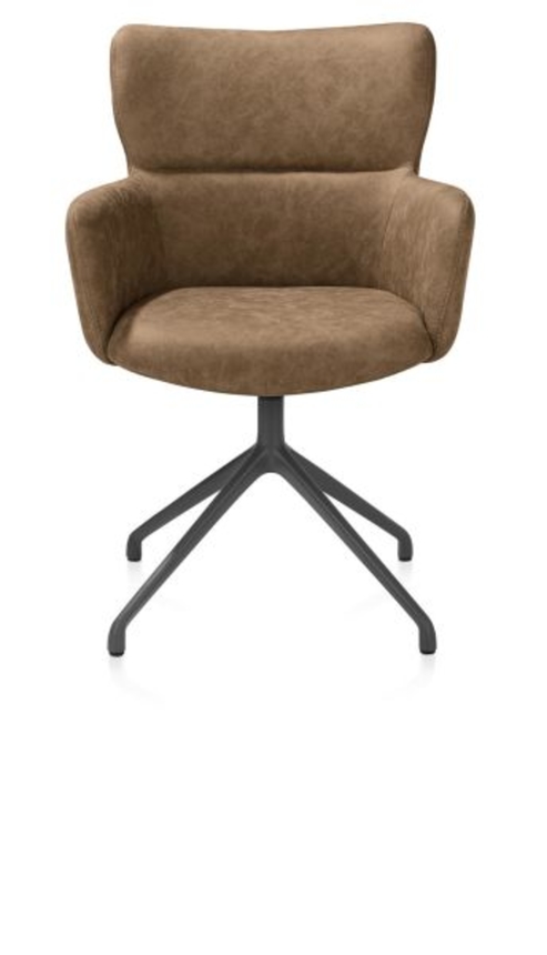 XOOON Sage, Armlehnstuhl drehbar - graphit - Stoff Oregon -  - 1