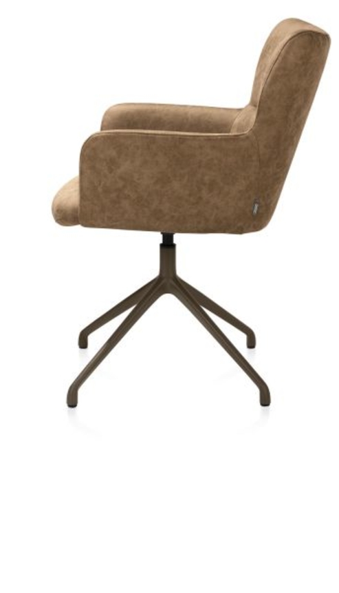 XOOON Sage, Armlehnstuhl drehbar - steelbrown - Stoff Oregon -  - 4