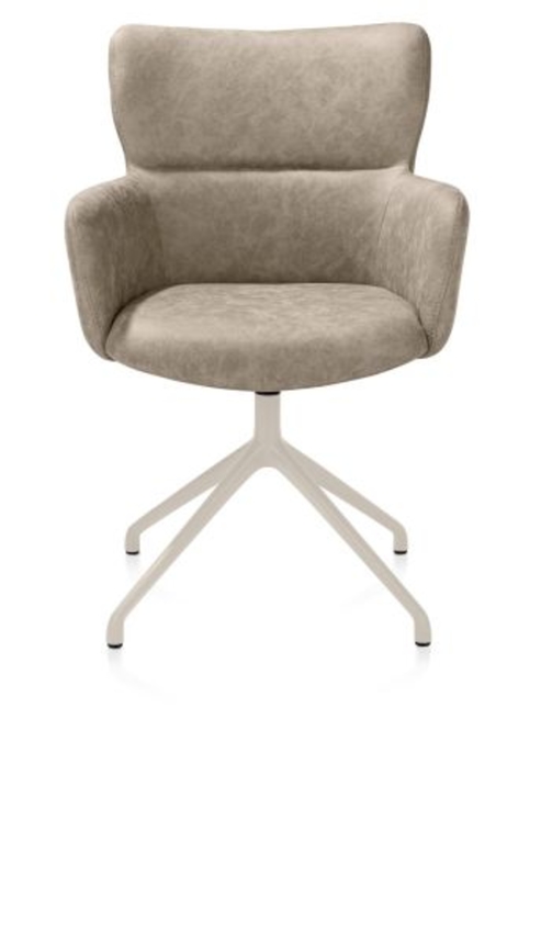XOOON Sage, Armlehnstuhl drehbar - creme - Stoff Oregon -  - 1