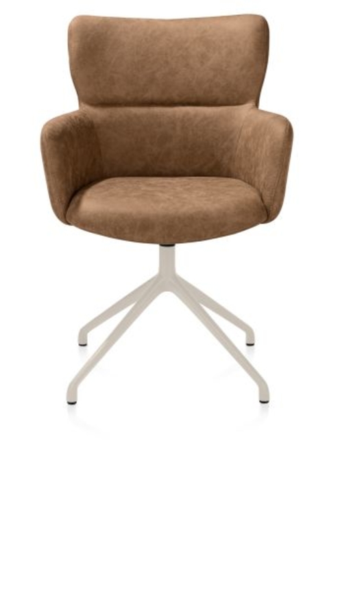 XOOON Sage, Armlehnstuhl drehbar - creme - Stoff Oregon -  - 1