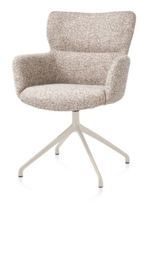 XOOON Sage, Armlehnstuhl drehbar - creme - Stoff Luton - Kupfer - 2