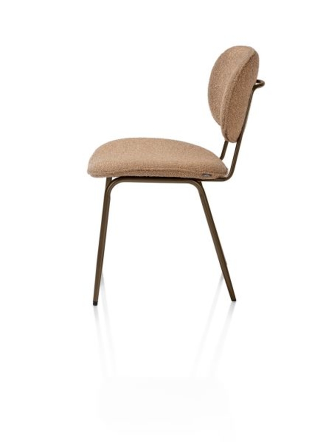 XOOON Lexi, Stuhl - steelbrown - Stoff Cloudy - Ocker - 4