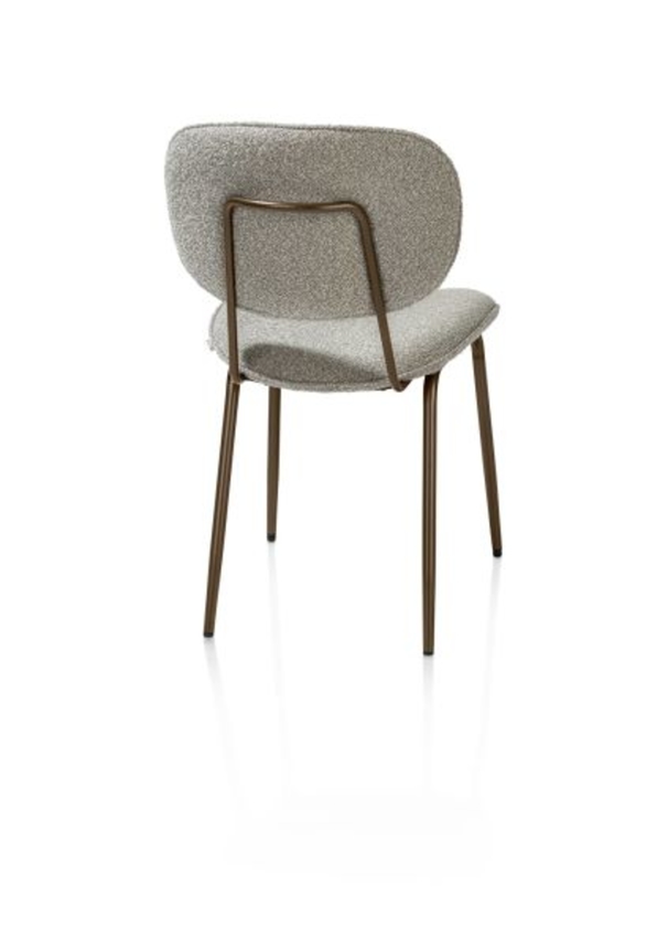 XOOON Lexi, Stuhl - steelbrown - Stoff Cloudy - Oliv - 3