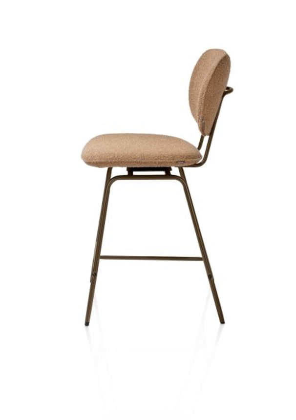 XOOON Lexi, Tresenstuhl - Rahmen steelbrown - Stoff Cloudy - Ocker - 4