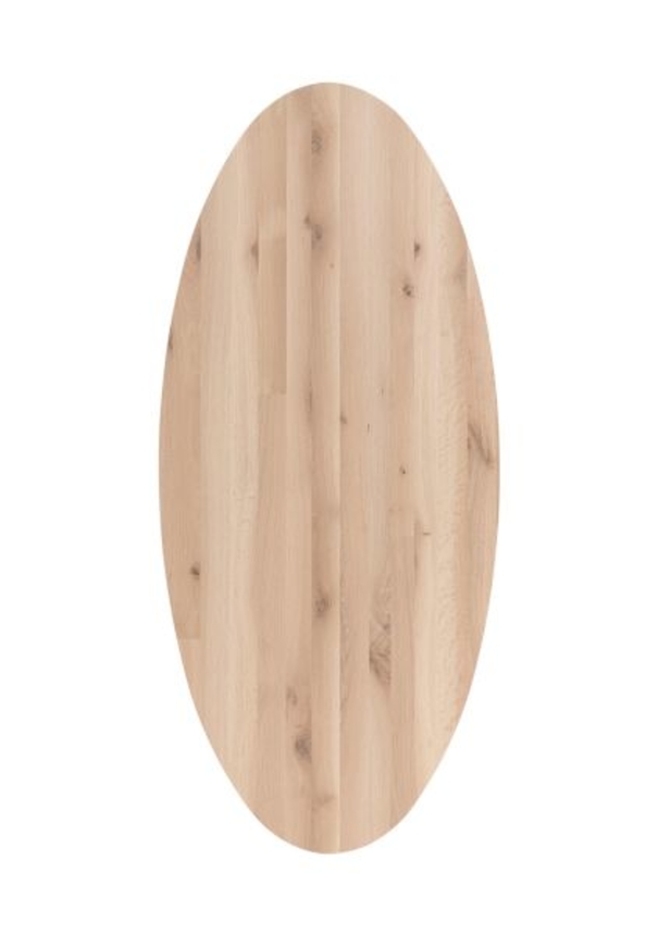 XOOON Arvada, Esstisch 250 x 110 cm, Ellipse, 4 Beine - Beige, Weiß, Gelb - 2