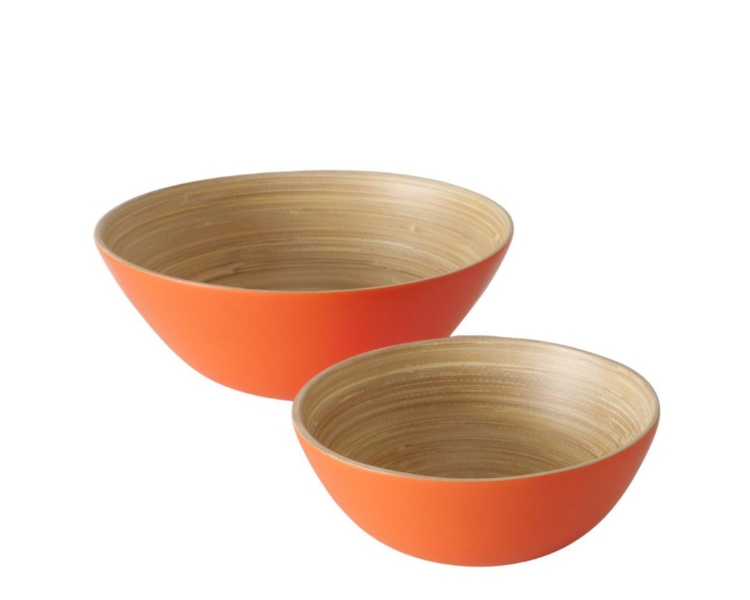 Deko-Schale "Bambo". ca. 7 cm - Orange - 2