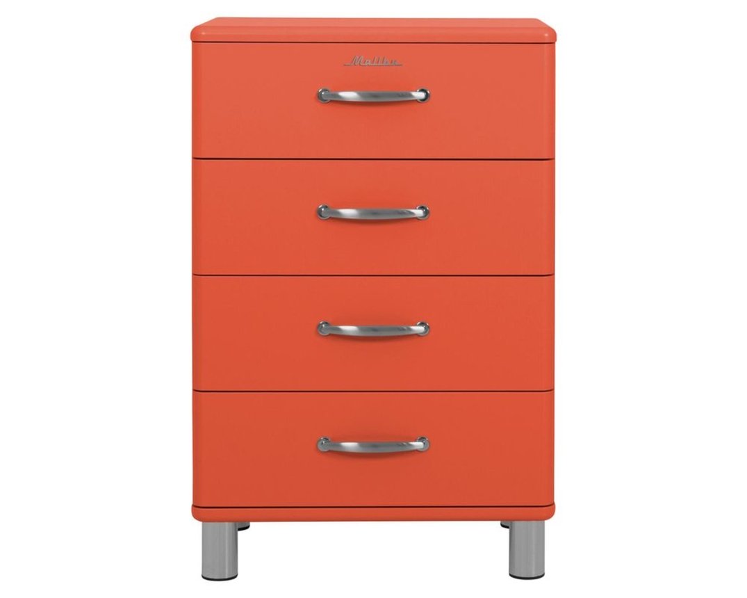 Kommode "Todtnau", 4 Schubkästen, rot - Red sand - 1