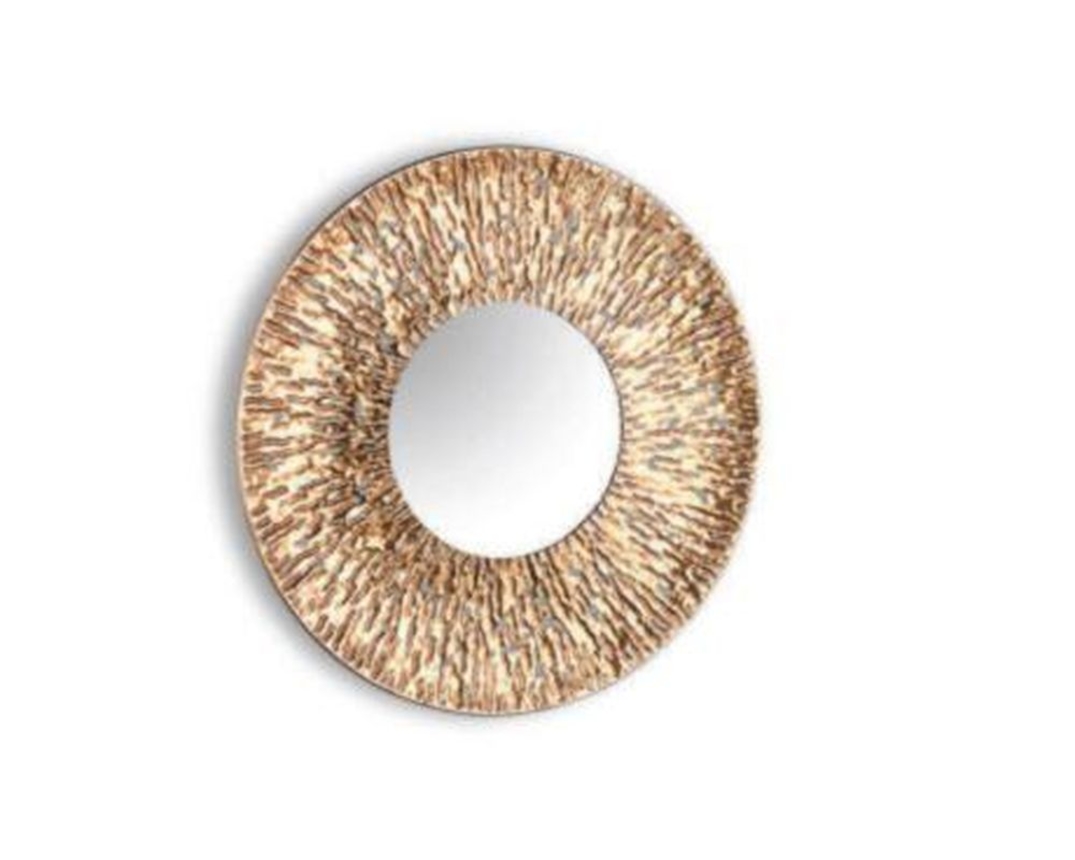 Dekospiegel "Moss", gold, rund - Gold - 1