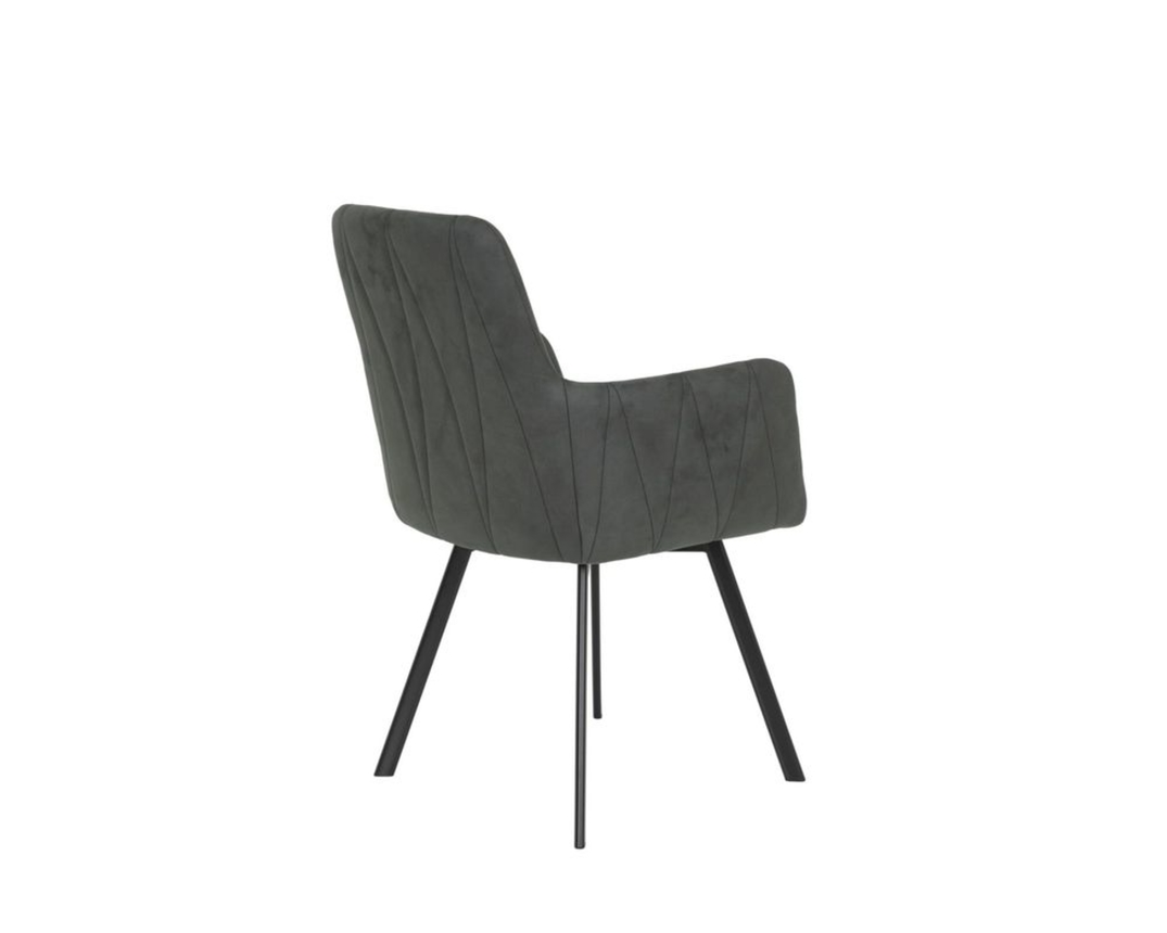 Sessel, leger "Harry", 360 Grad drehbar - Anthrazit - 2