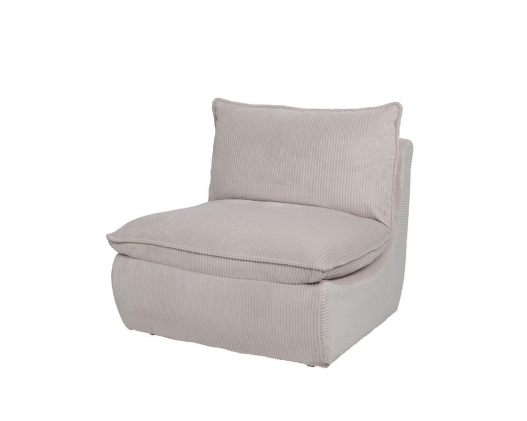 Loungesessel "Hemke", Cord, beige - Beige - 1