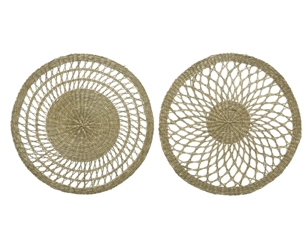 Tischset aus Seegras, 4er-Set - Braun - 1