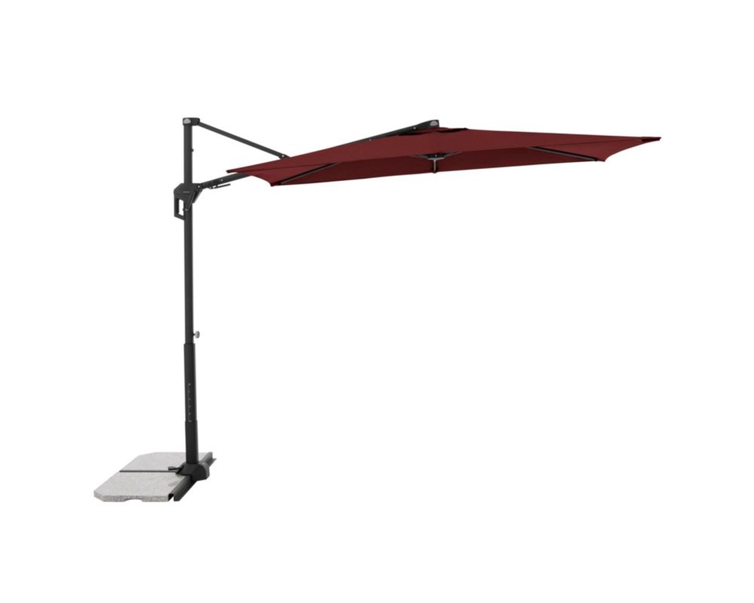 Sonnenschirm "Drensteinfurt", ca. 240x135 cm, rot - Bordeaux - 1