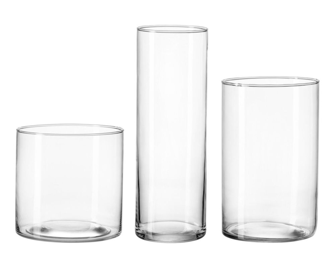3-teiliges Vasenset "Leonie" aus Glas - Durchsichtig - 2