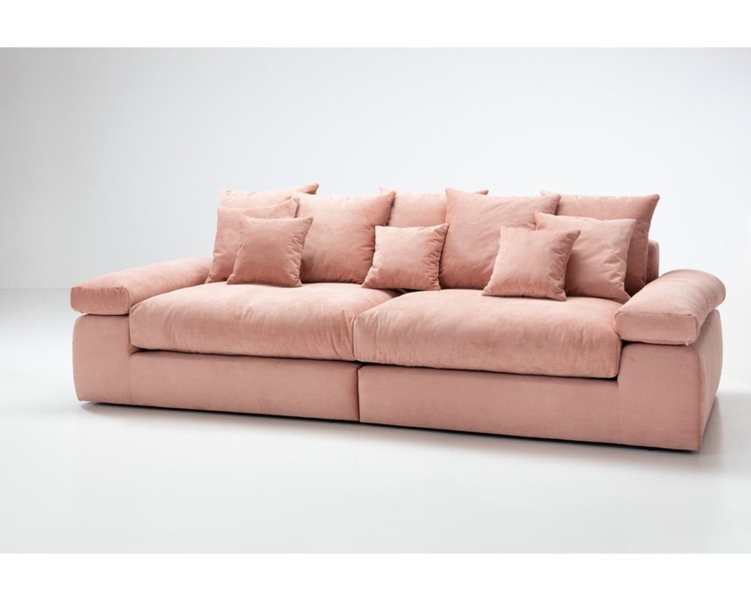 Bigsofa, leger, "Neuss", Bezug Cord rosa - Flamingo - 2