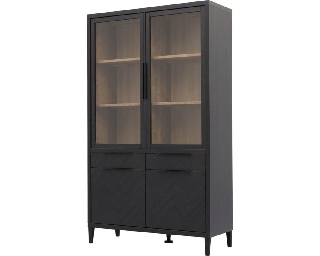 Trendhopper Vitrine "Gaya" - Schwarz - 4