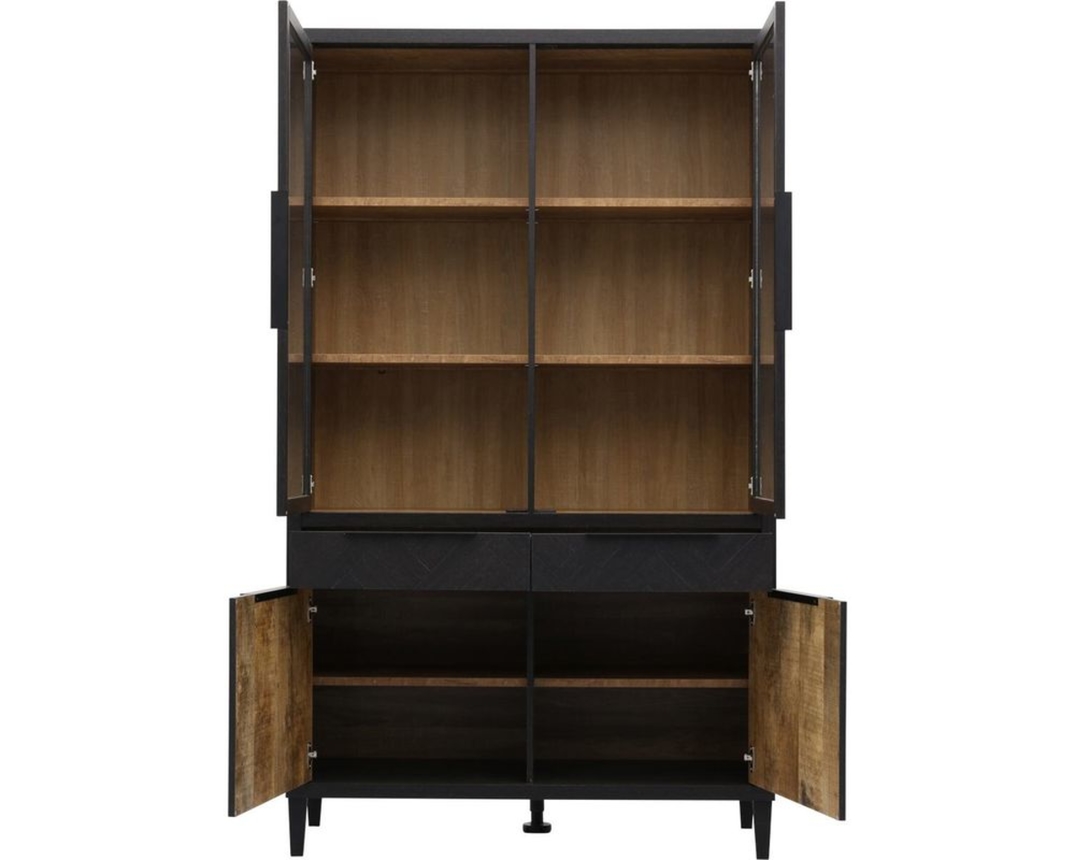 Trendhopper Vitrine "Gaya" - Schwarz - 5