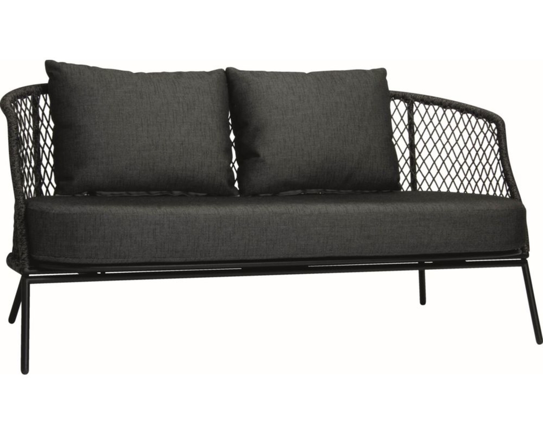 Stern Kufenbank "Odea", Kordel - Schwarz - 1