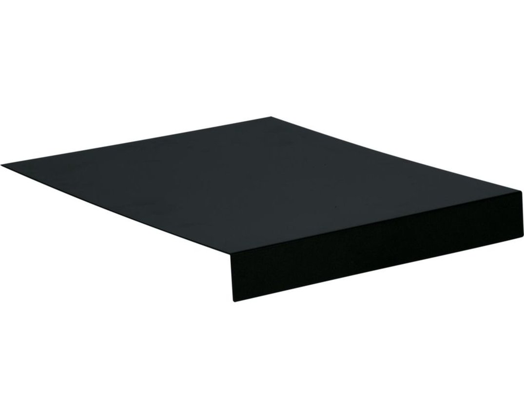 Tablett in L-Form, Aluminium - Schwarz - 1
