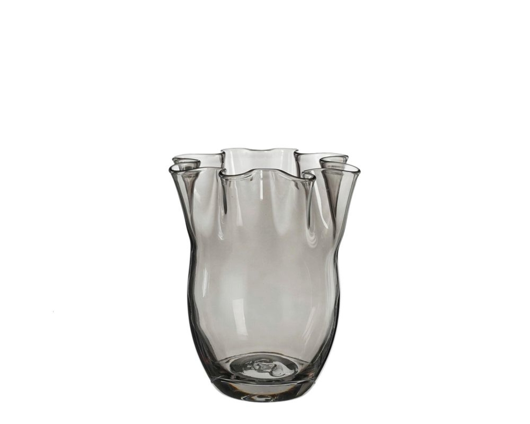 Trendhopper Vase "Pollie", grau, ca. 26 cm hoch - Grau - 1