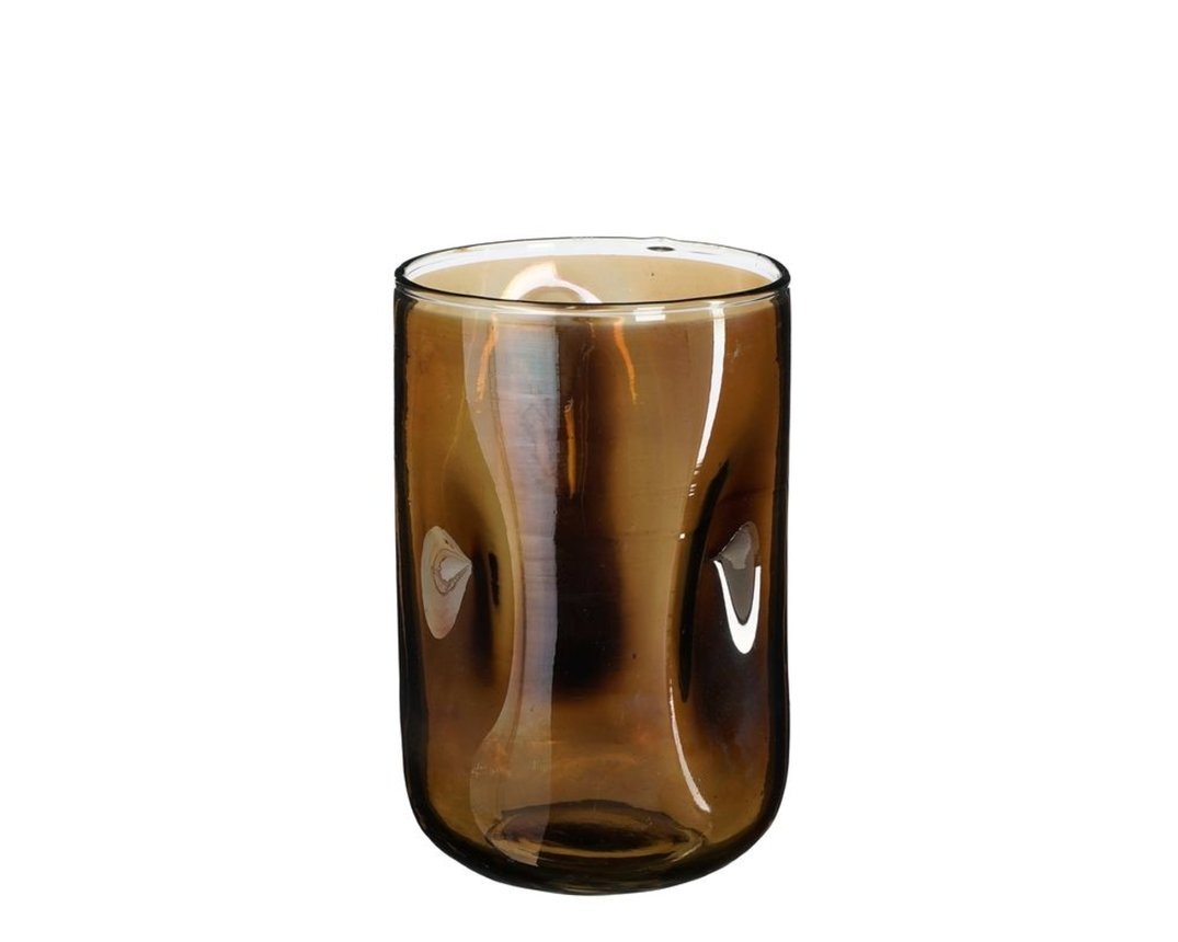 Trendhopper Windlicht/Vase "Bronx", braun, ca. 20 cm - Braun - 1