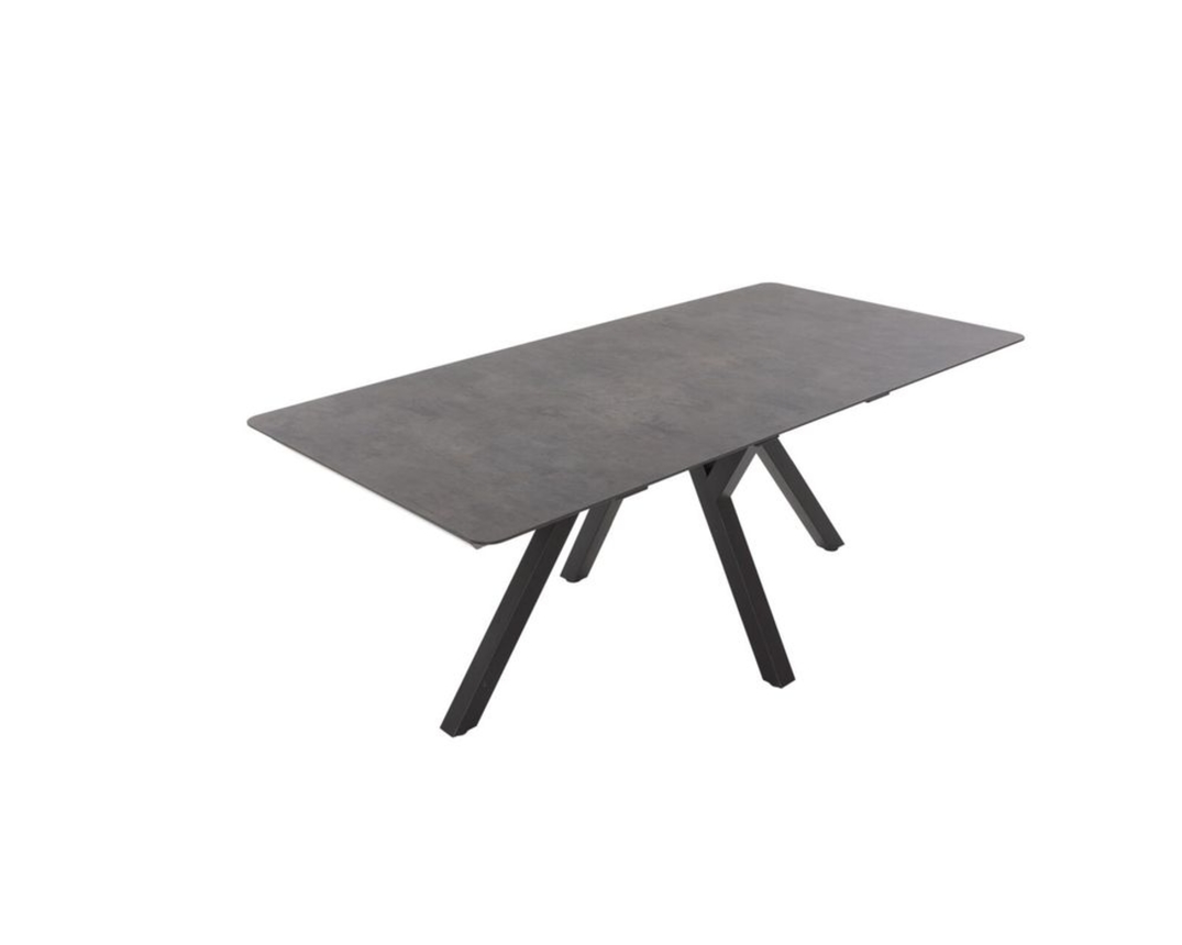 Esstisch "Perth", Marble, Metall schwarz - Anthrazit - 1