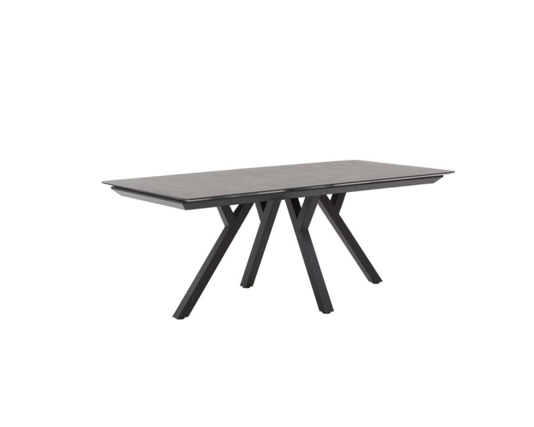 Esstisch "Perth", Marble, Metall schwarz - Anthrazit - 2