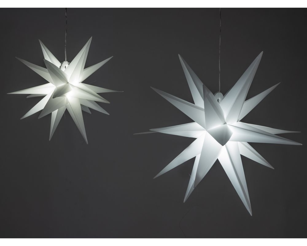 3D-Stern weiß, ca. 35 cm - Weiß - 1