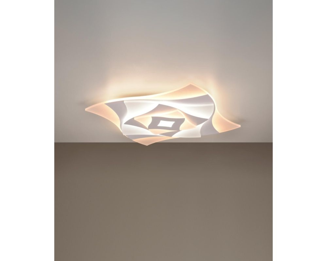 LED-Deckenleuchte "Aktita" mit 3D-Effekt - Weiß - 1