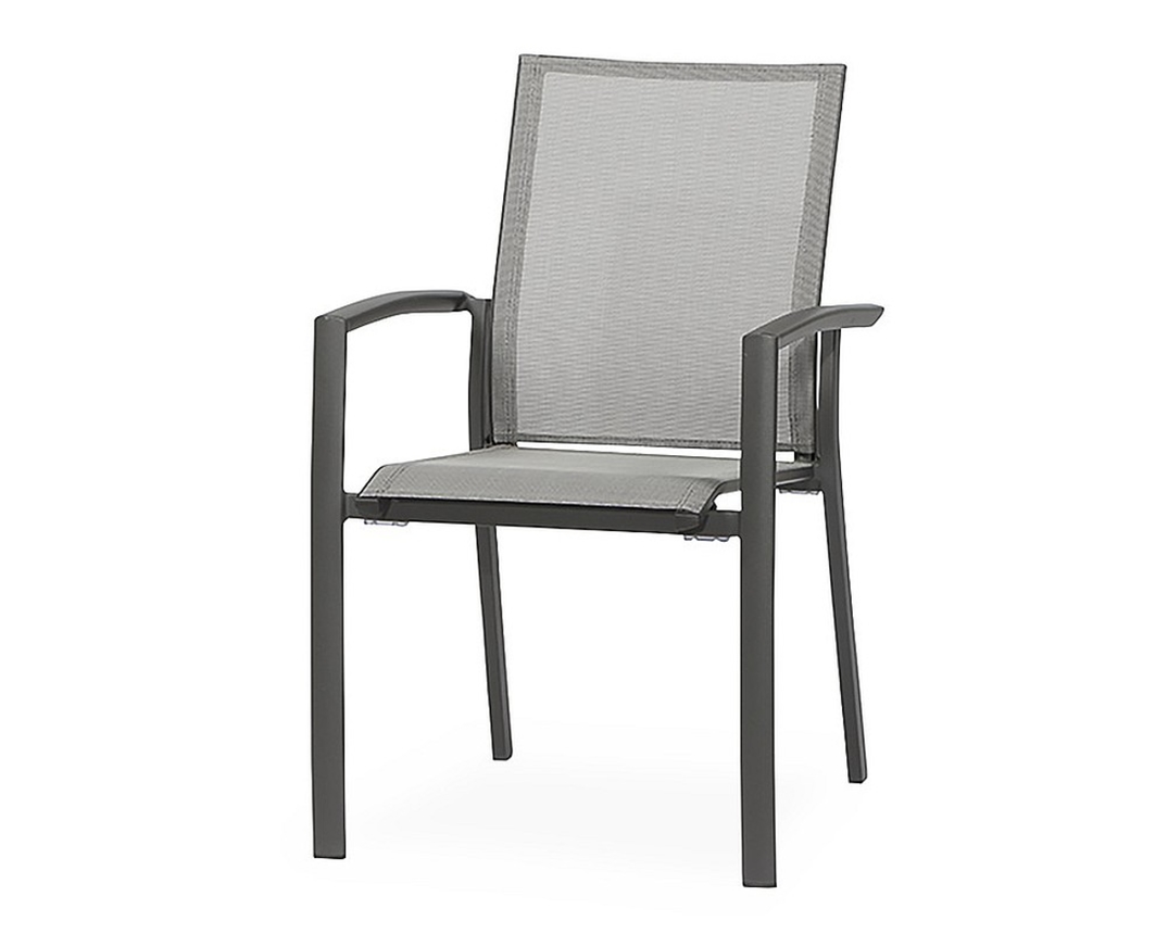 Dining-Sessel Velia - schwarz-grau - 1