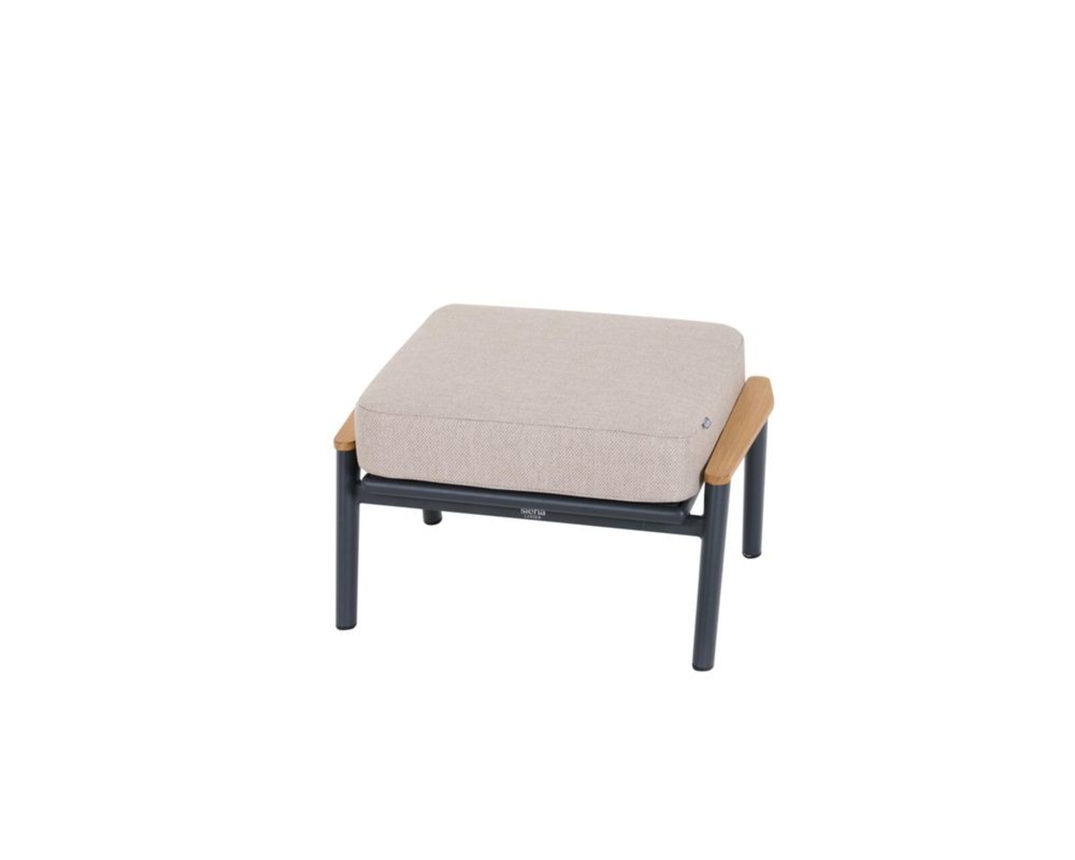 Loungehocker "Cortina" - Sand/Anthrazit - 1