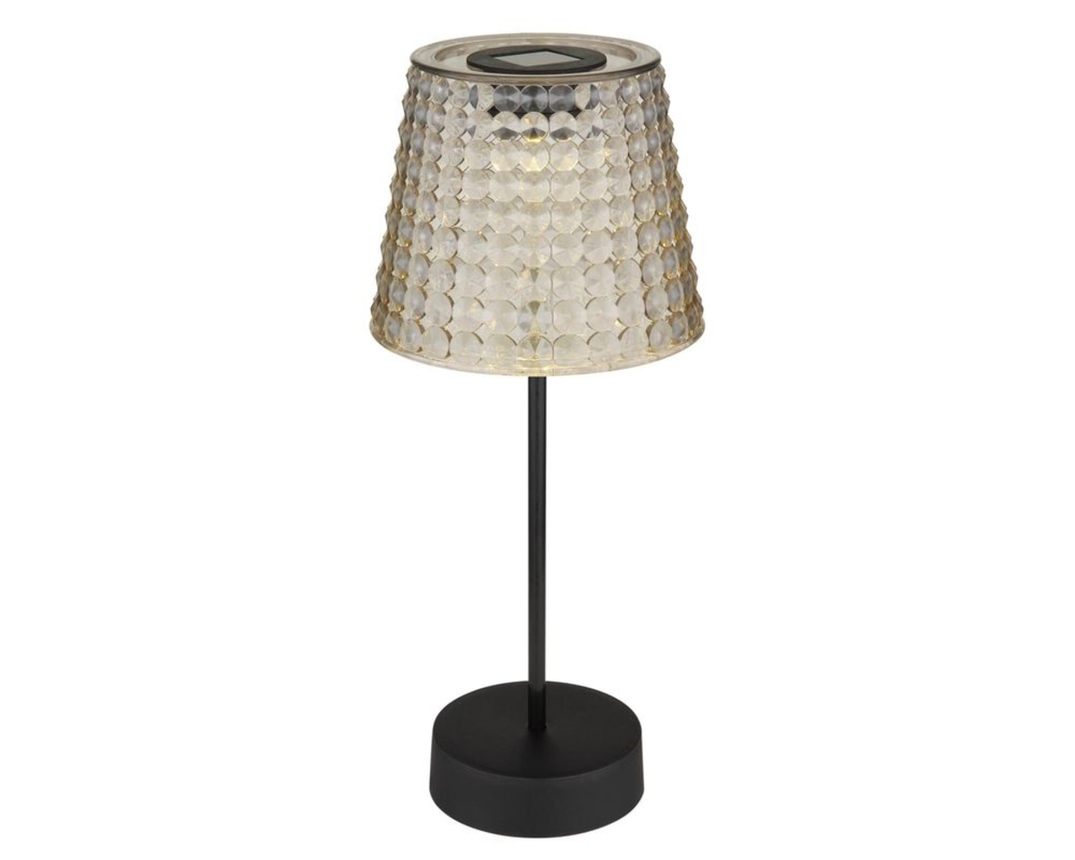 LED-Solar-Tischleuchte - Schwarz - 1