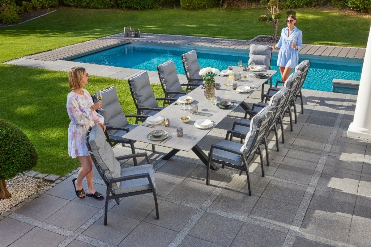 Gartentisch "Vancouver", ausziehbar - Anthrazit - 1